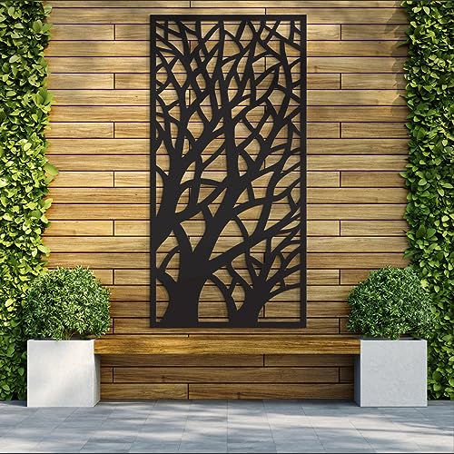 WBM Branches Decorative Garden Screen - Outdoor Patio Yard Backyard Décor Balcony Fence Trellis...