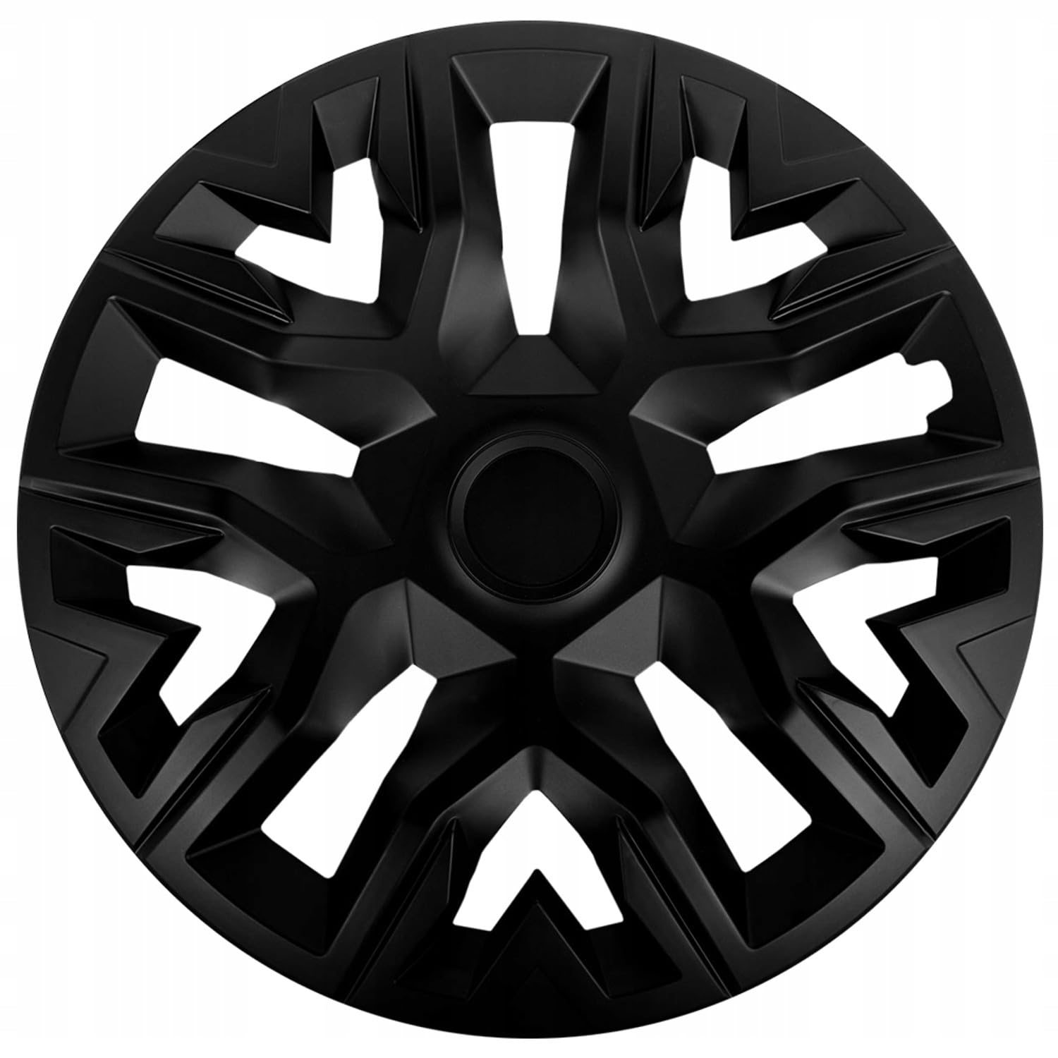 NRM The Best – Copricerchi universali neri | Anello in acciaio ABS, da infilare su cerchi in acciaio | Set da 4 (15 pollici)