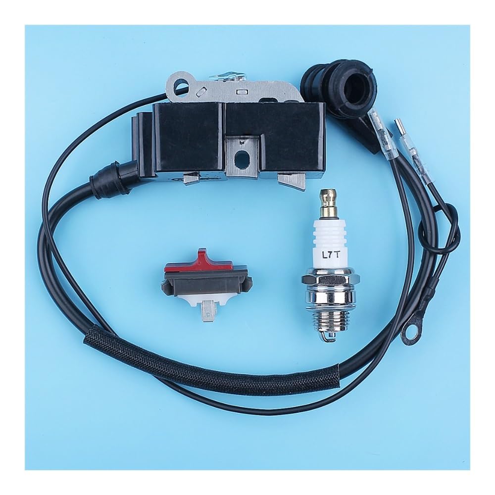 Kit de Enchufe de Interruptor de Parada de Emergencia de Bobina de Encendido Compatible con Motosierra CS2255, 2186, 2188, 2063, 2065, 2071, 2165, 2171, CS2135 y CS2138.