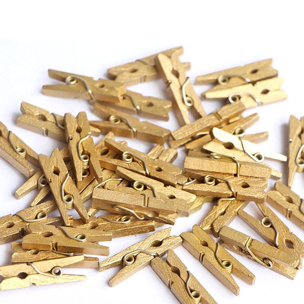Set di 80 mollette da tifo, 80 mollette in legno per zaini, 150