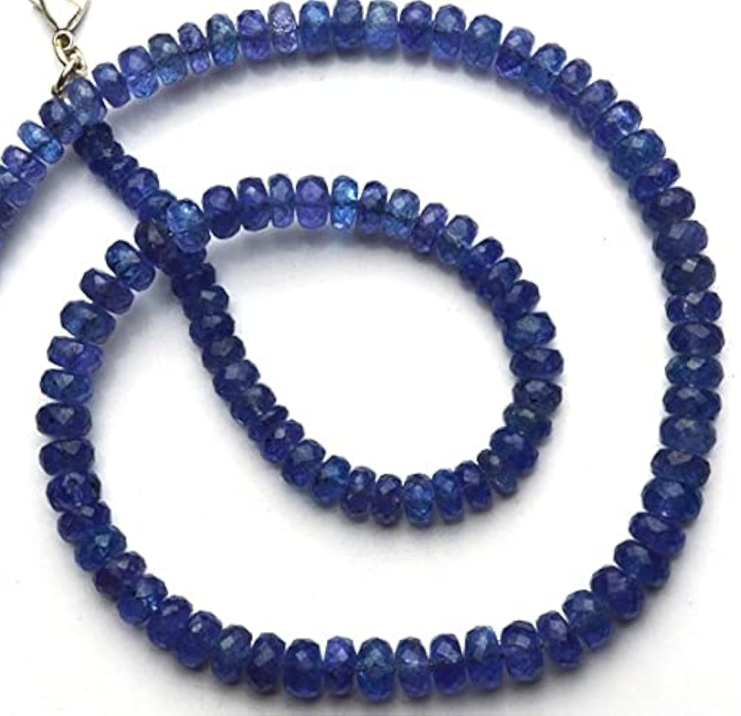Tanzanite naturelle LKBEADS, perles rondelles facettées 18 pouces pour sublimer vos colliers DIY