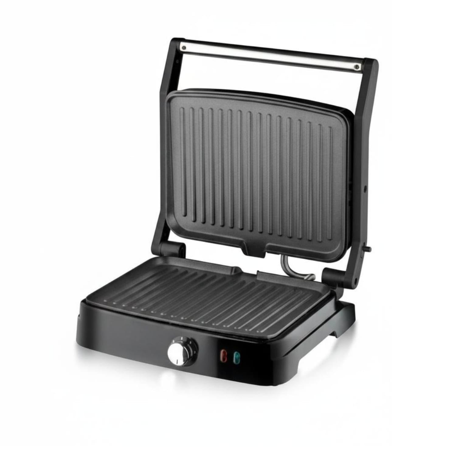 220V Sandwich Grill Nonstick Plates Electric Grill Press Temperature Control Countertop Appliance for Home, Party, Eu 220V-image-45