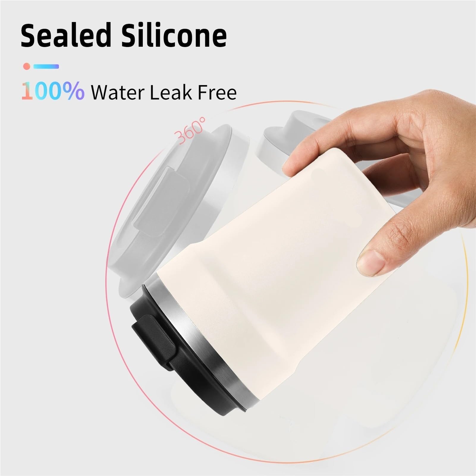 Tazze termiche portatili da 360 ml per caffè e acqua, in acciaio inox, con coperchio, per viaggi in auto, a prova di perdite (verde)