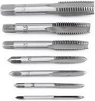 Vista 8 de 7 unids métrico juego de roscas métricas acero HSS herramienta de corte de hilo espiral punta grifos M3 M4 M5 M6 M8 M10