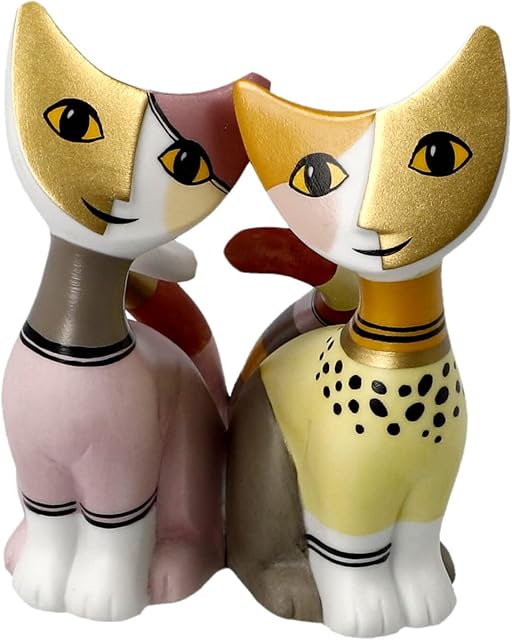 Goebel Porzellan GmbH Goebel Rosina Wachtmeister Mini Cats 'RW P Arianna e Lio' 2022 6.50 / 5.50 / 8.00, Colourful