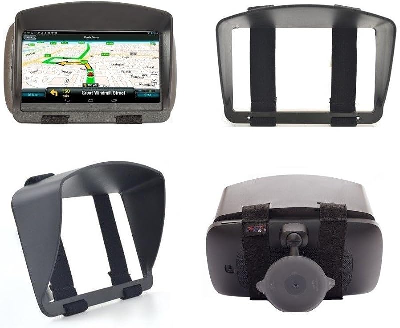 6 Inch GPS Sun Shade Anti-Glare/Reflection Visor 6'' | For Garmin DriveSmart 66/60, Drive 61, 61LM, RV 660, Fleet 670/660, Tread, Zumo XT2/XT, Tomtom Go Comfort , Supreme