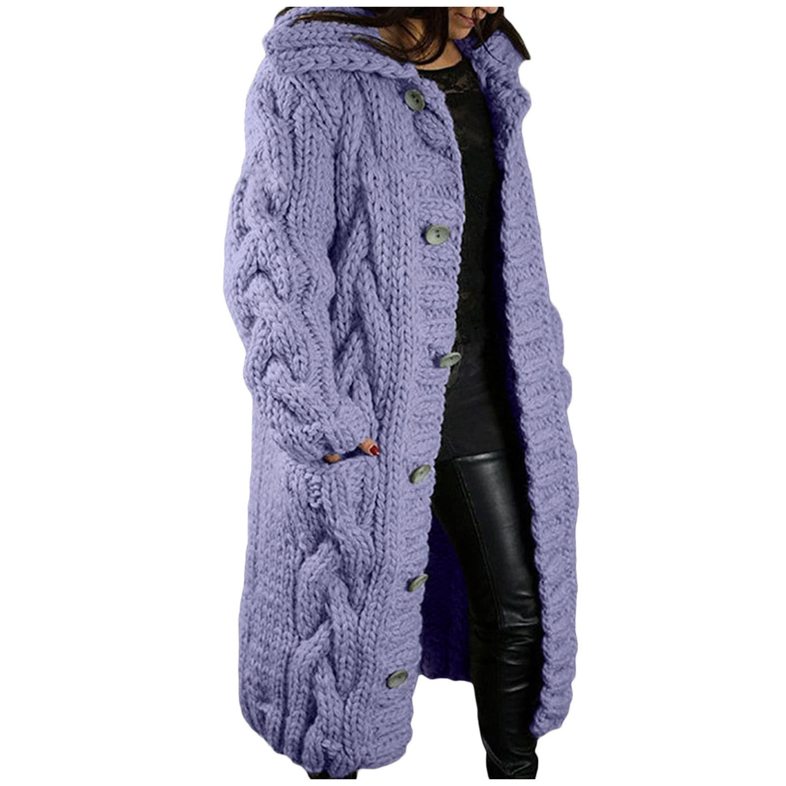 Fall Coats For Women 2025 Womens Casual Long Button Down Cardigan Sweater Lightweight Knit Open Front Outerwear