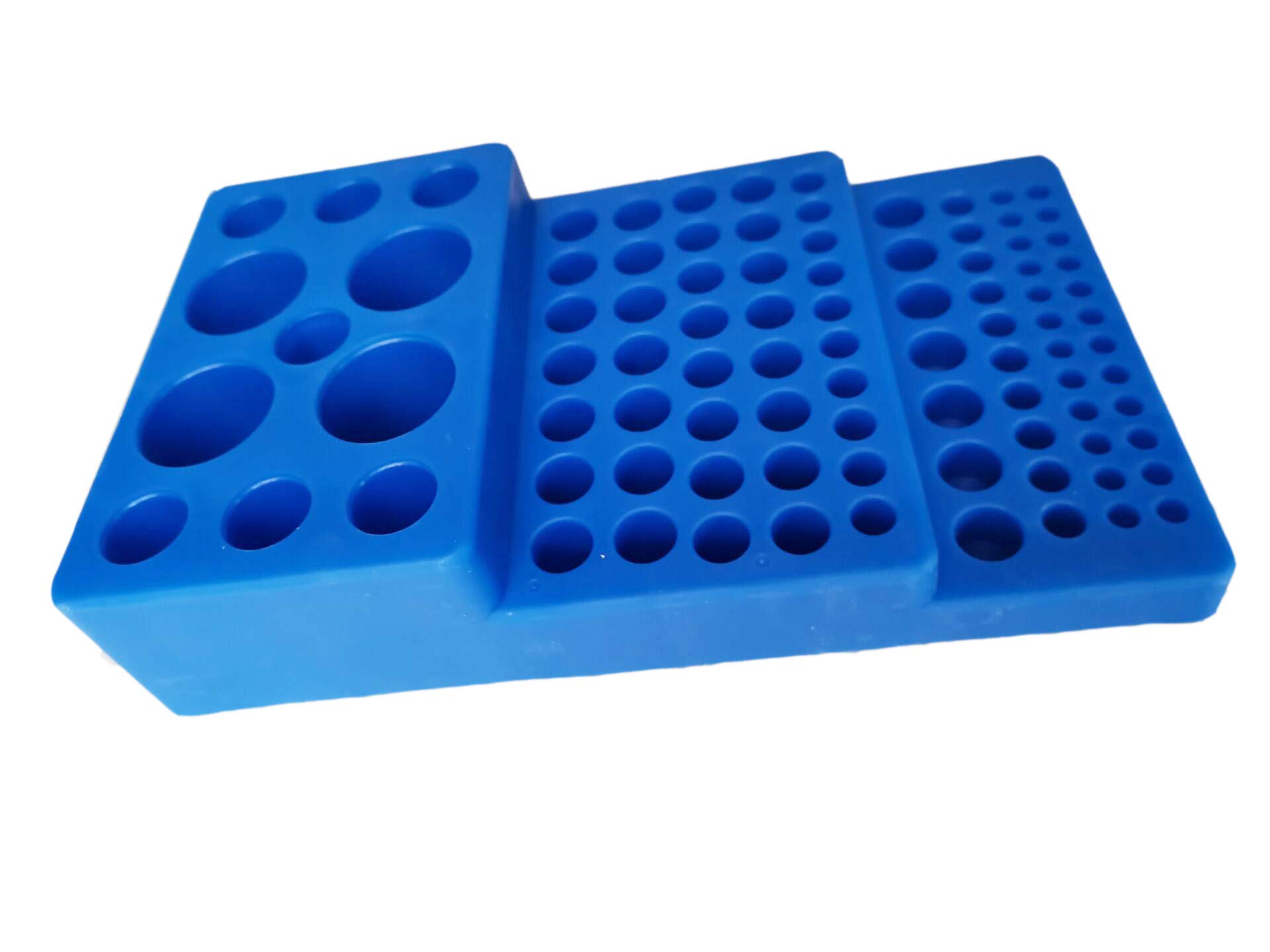 MUHWA Portaprovette Multifunzionale Trapezoidale per Provette 0,2-50 ml, Portafiale da Laboratorio
