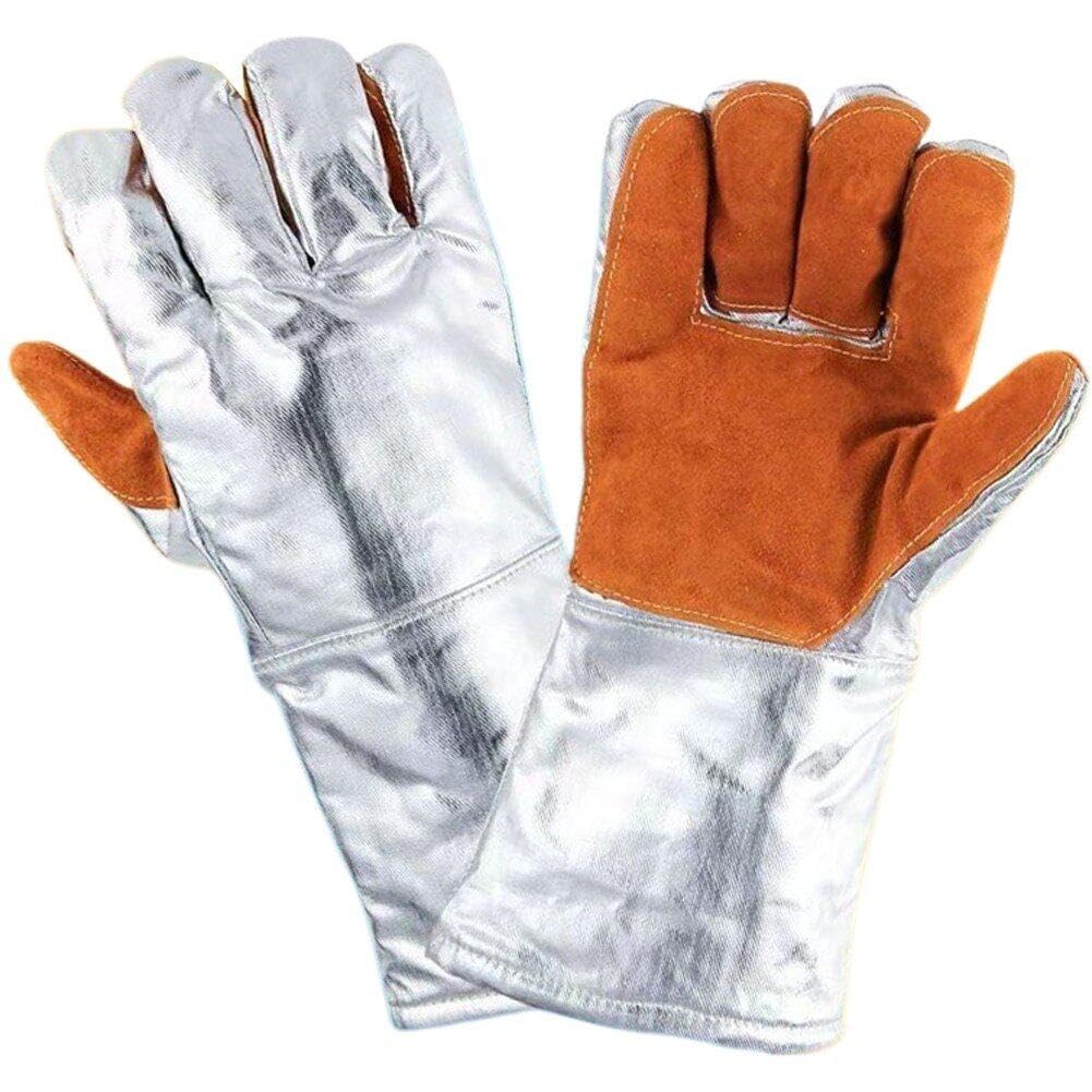 Guantes aislantes del calor para calderas y protección en fundición industrial