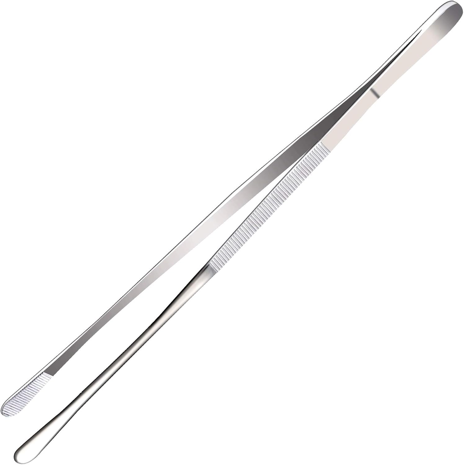 Pinovk 12Inch Kitchen Tweezers Tongs Stainless Steel Long Chef