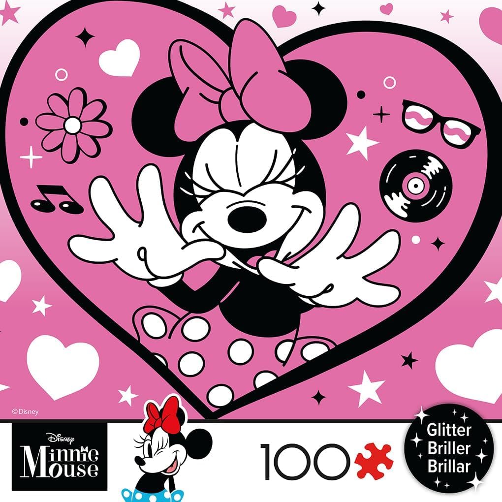 Amazon.com: Ceaco - Disney - Minnie Mouse - Minnie Heart - Glitter