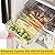 Greenby 4 Pack Refrigerator Organizer Bins with Pull-out Drawer Stackable Clear Fridge Drawer Organizer Fruit Vegetable Storage Containers for Kitchen Pantry Organization (2 Large+2 Small)