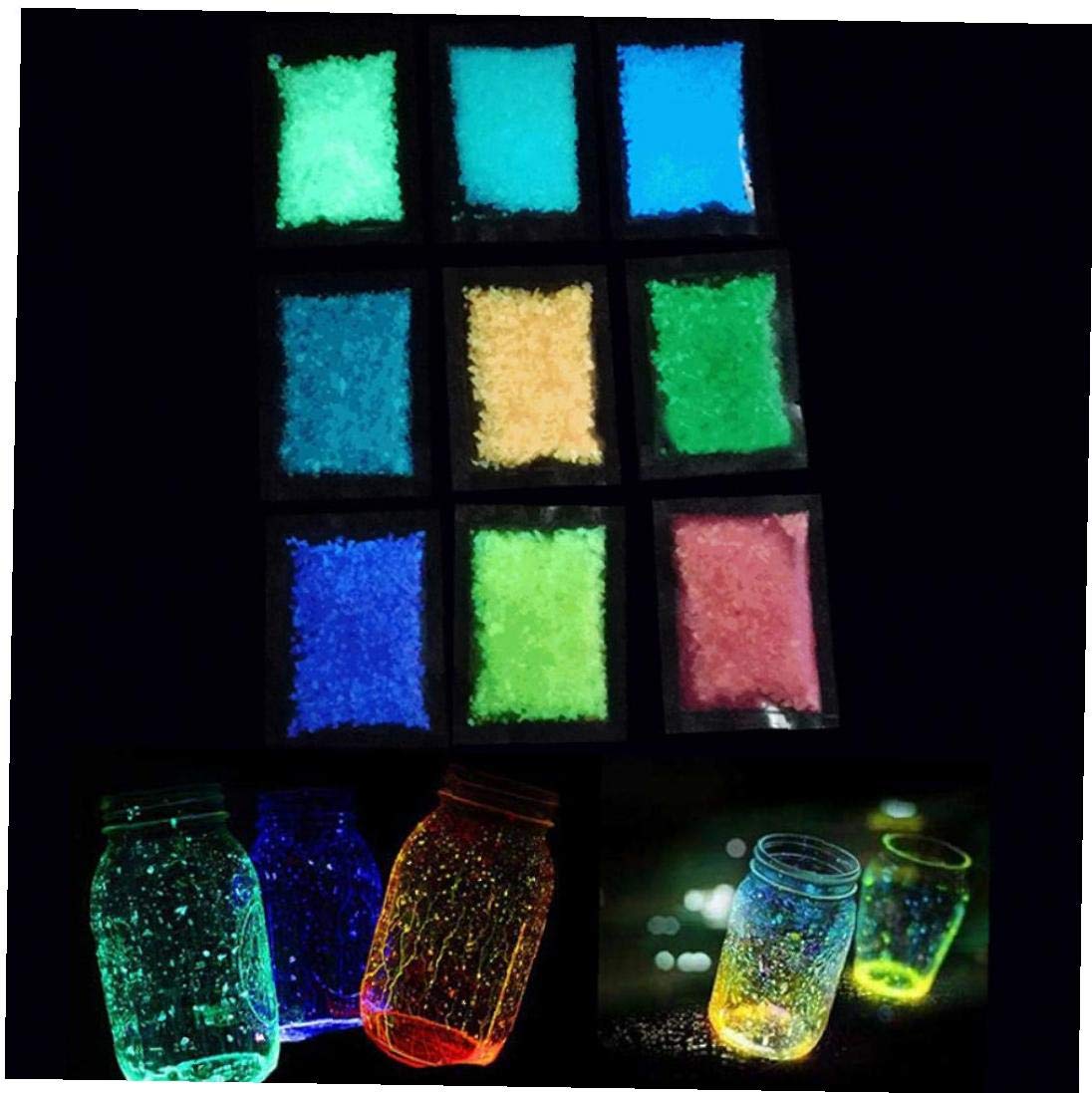 4pcs Phosphorescent Poisson Aquarium Maison Jardin Décoratif Foncé Sable Gravier (différentes Couleurs)