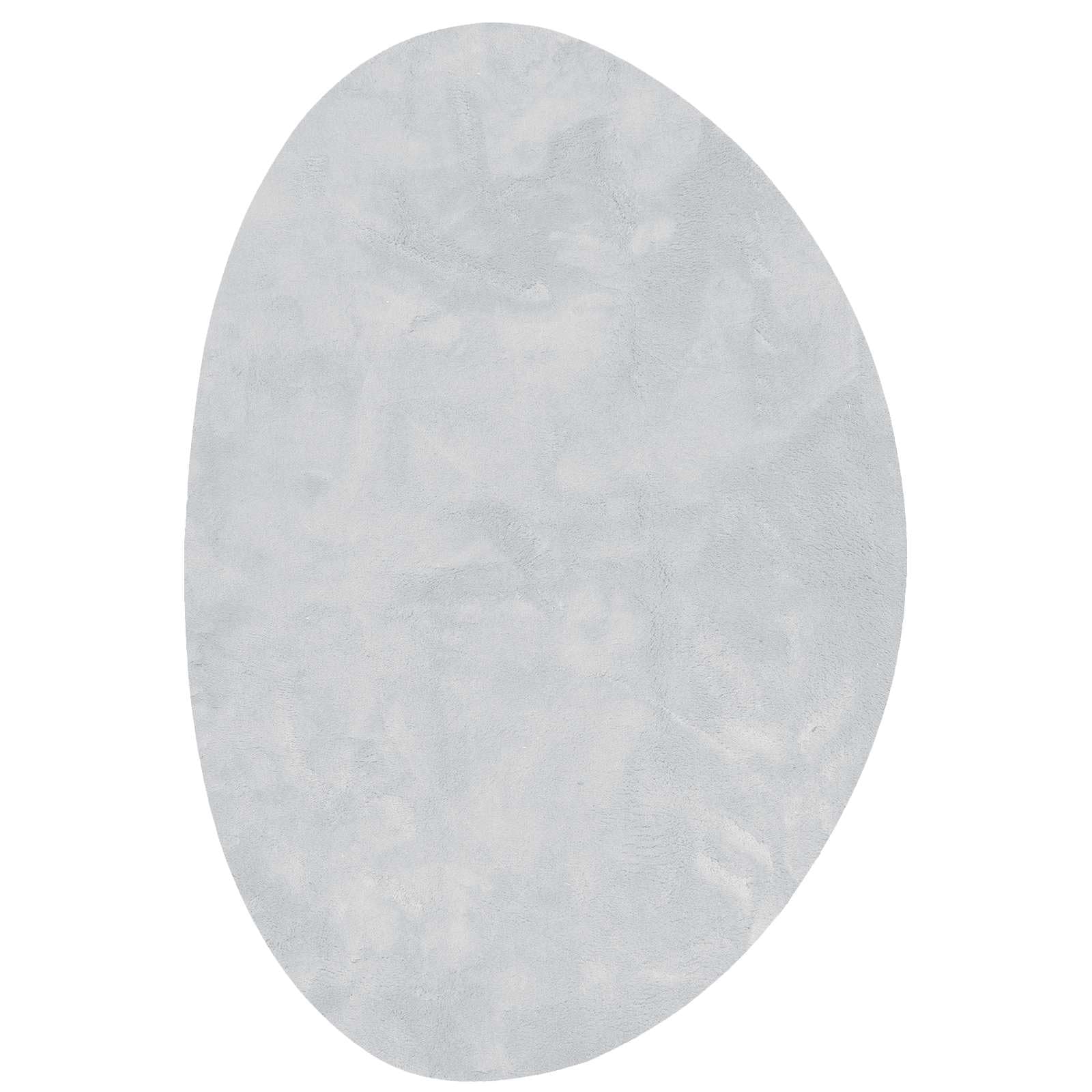 Tapis de salon gris 140x200 grand tapis de course moderne et moelleux pour chambre