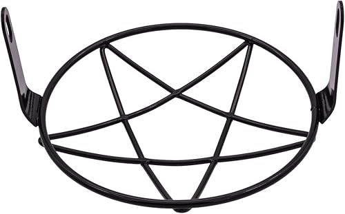 Miniatura 5 de TUINCYN Motocicleta 6 12 pulgadas Pentagram faro retro motocicleta montaje lateral cabeza cubierta máscara máscara malla 6.299 in-6.693 in para la