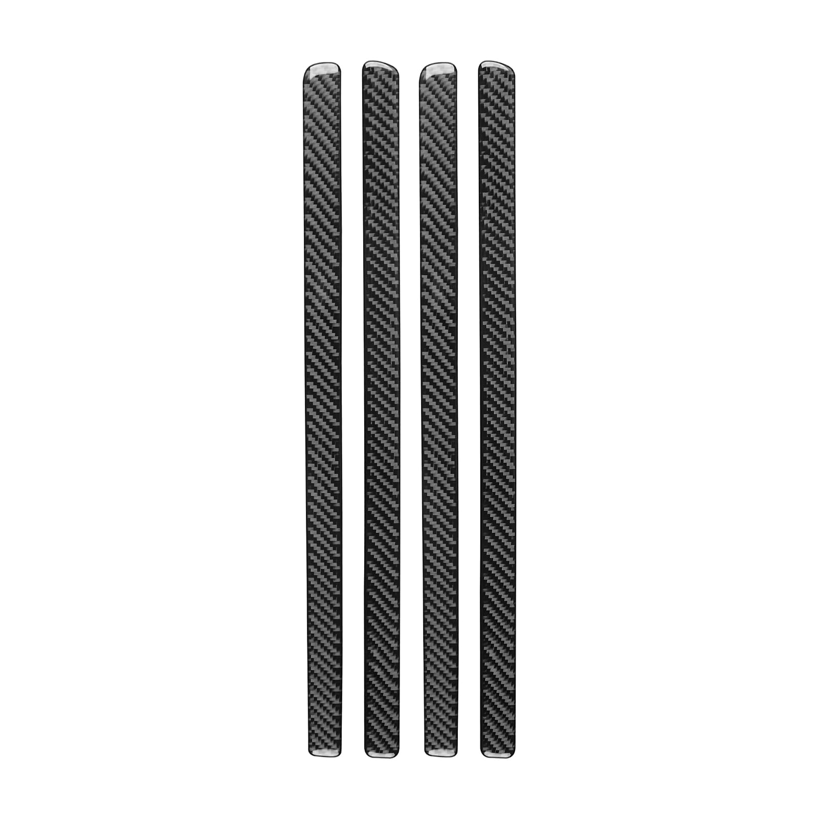 Toworldit Soft Carbon Fiber Center Console Dashboard Trim Sticker Compatible with Dodge Charger 2008-2010 (4pcs/Set Door Panel Trim Strip)