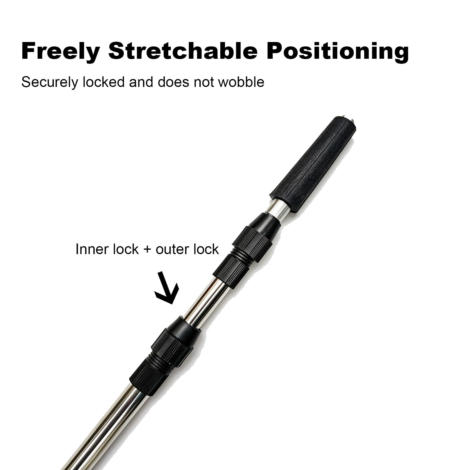 Perche Télescopique Inox, Rallonge Polyvalente