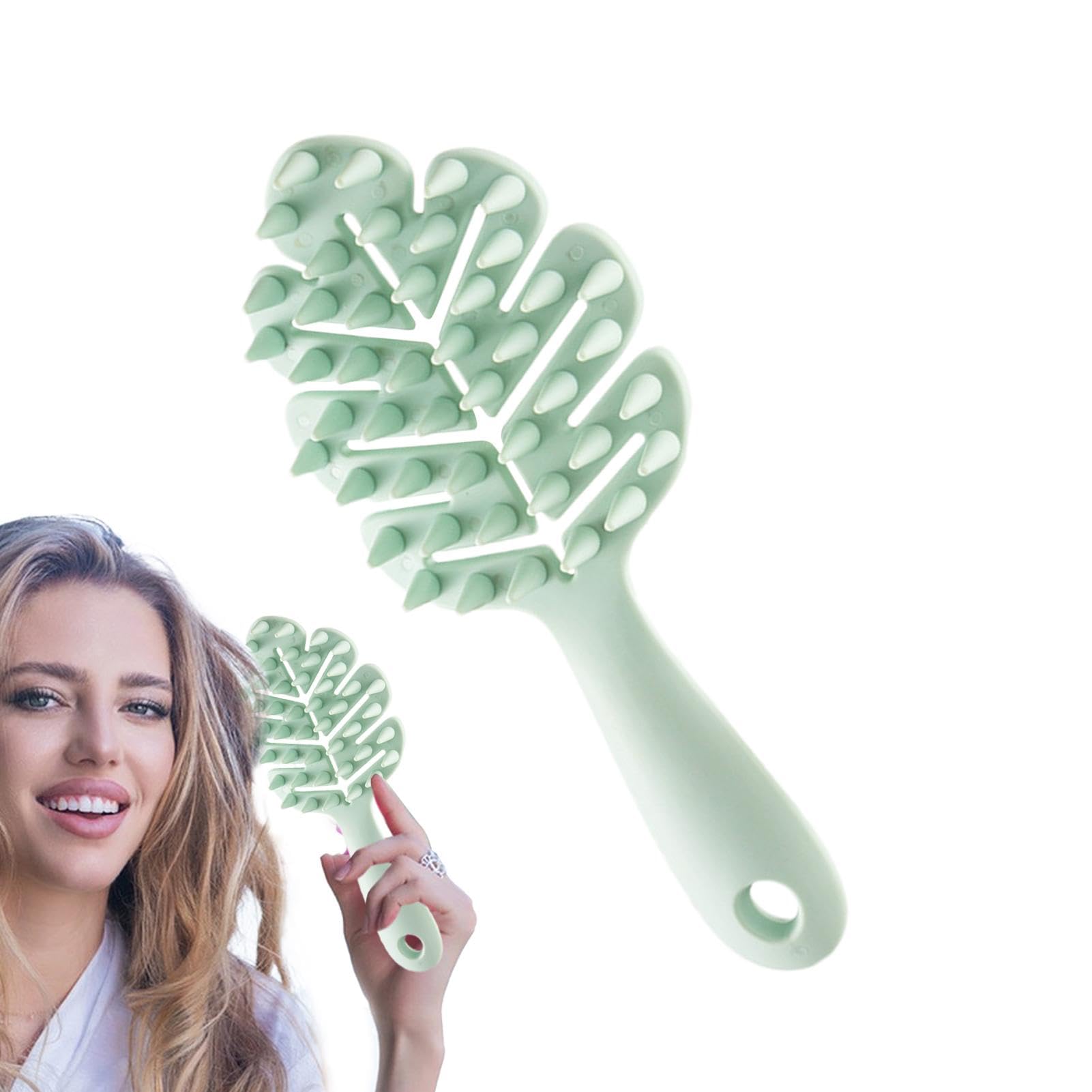 Scalp Massager - Hair Massager | Hair Growth Scrubber with Soft Silicone Bristles | Wet Dry Hair Massager Shampoo Brush for Hair Growth Head Massager for Hair Care and Head Relaxation