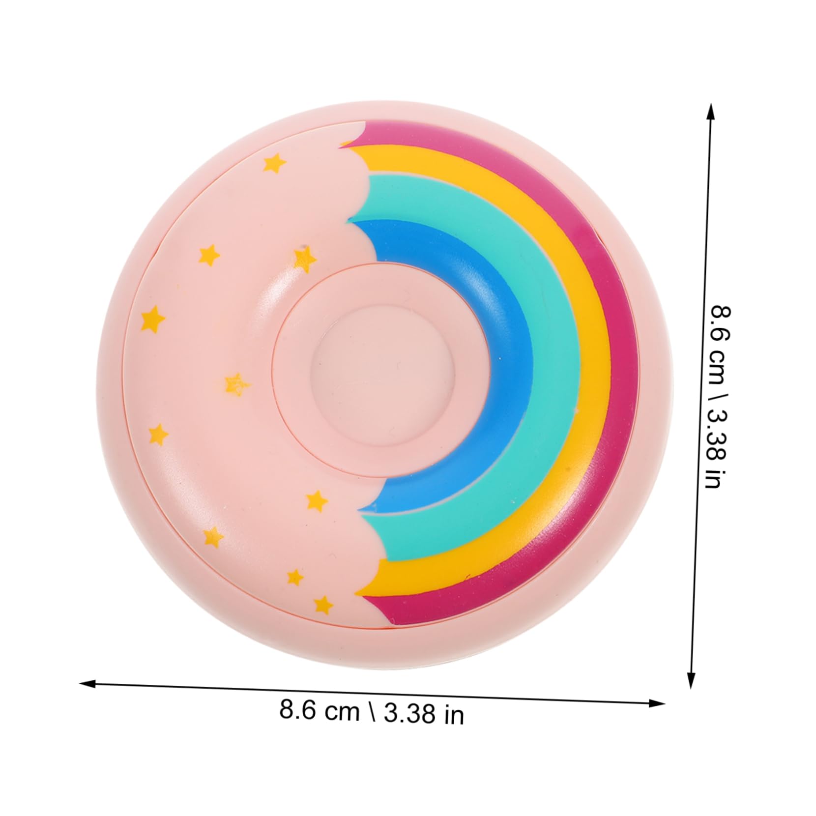 BCOATH Rechargeable Hand Warmer Mini Donut Shape Heat Pack 3-Level Temperature Control Battery Operated for School Office Outdoor Random Style