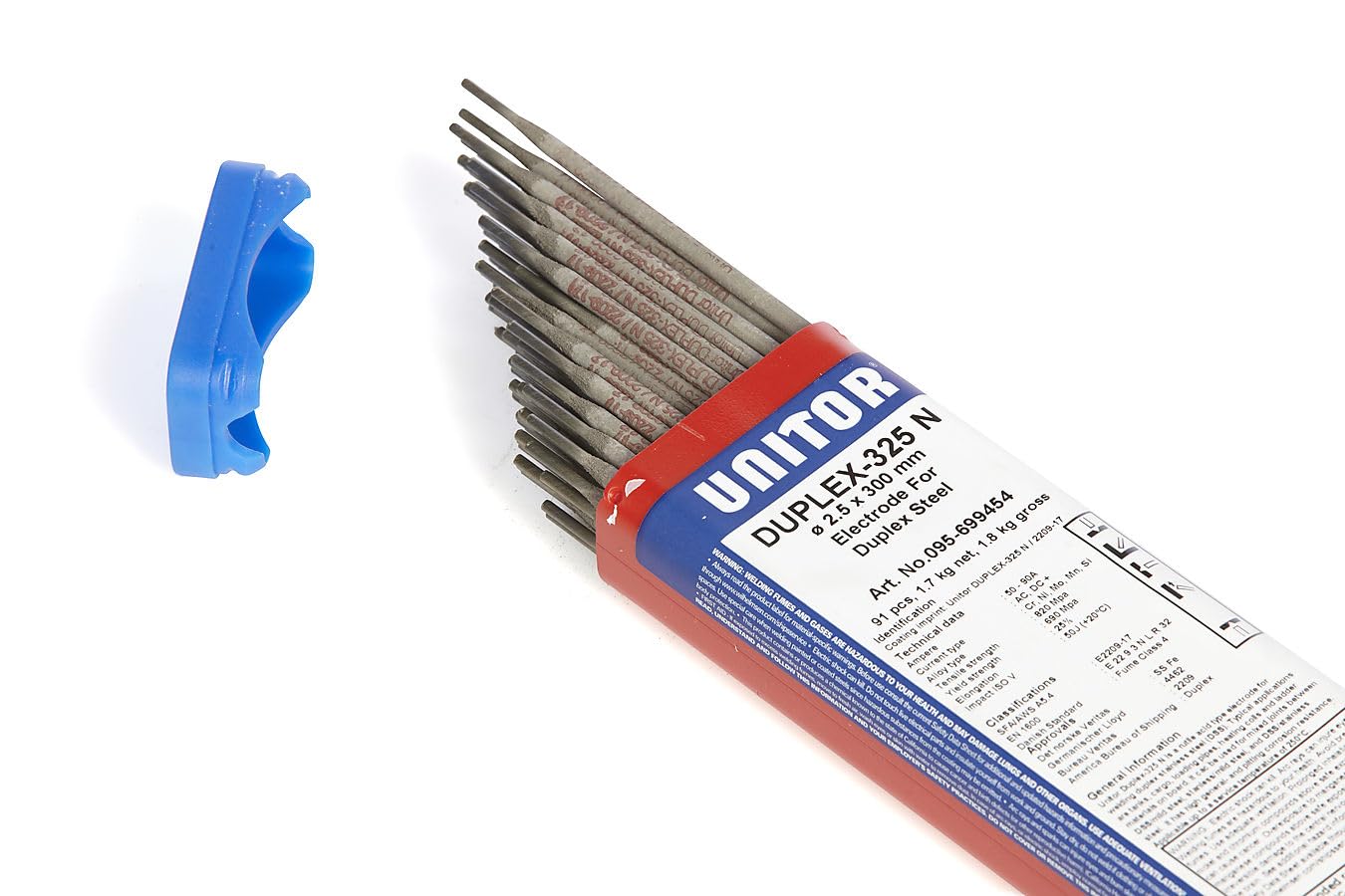 Unitor Duplex-325 N, 2.5 x 300mm, Electrode for duplex steel.