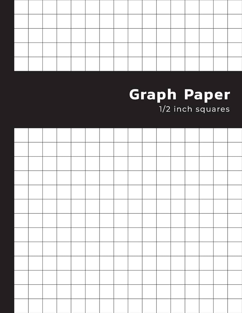 Graph Paper 1/2 Inch Square: (2 Squares per Inch) Quad Ruled | 0.50 inch Graph Composition Notebook: Shabibuz Huncle: 9781082405037: Amazon.com: Books graph-paper-1-2-inch-square-2-squares-per-inch-quad-ruled-0-50-inch-graph-composition-notebook-shabibuz-huncle-9781082405037-amazon-com-books