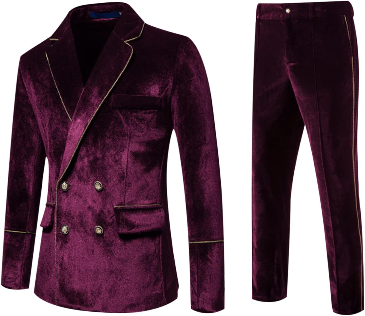 2 Piece Suit for Men Two Button Blazer and Pants Wedding Prom Party Tuxedos Blazer Pants Set