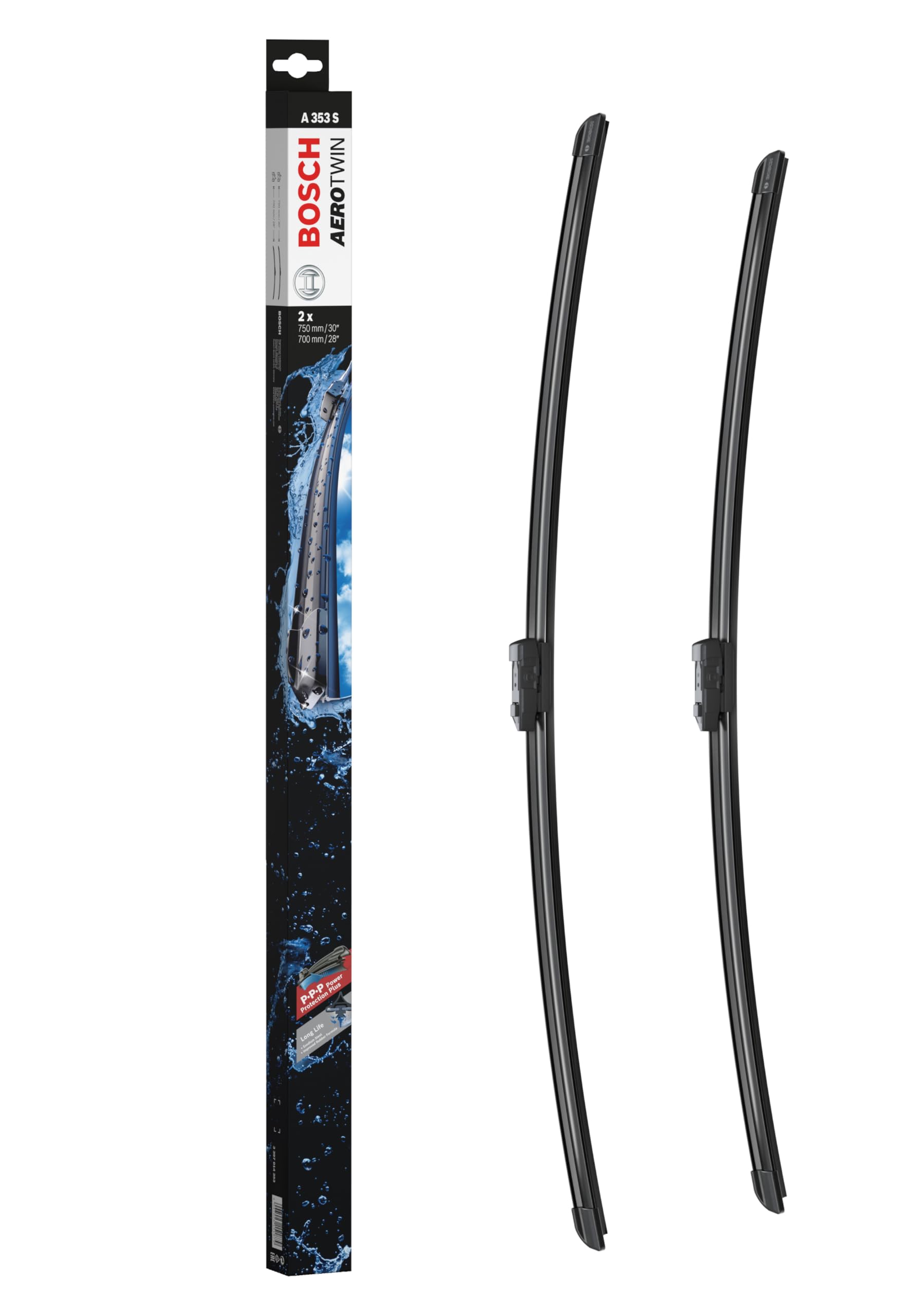 BOSCHWiper Blade Aerotwin A353S, Length: 750mm/700mm − Set of Front Wiper Blades