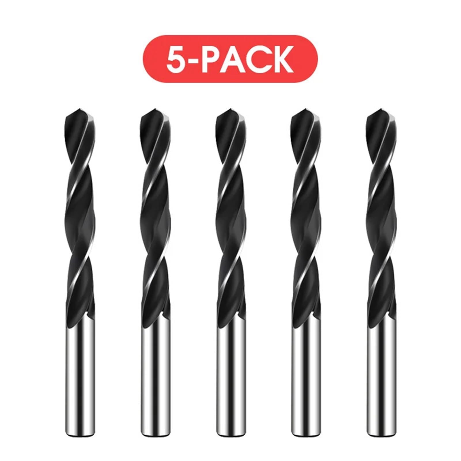 HSS6542 Ensemble de forets à métaux 1 mm, 2 mm, 3,2 mm, 4,2 mm, 6,8 mm, pour le travail du bois mécanique, poinçonnage pour acier inoxydable (6,7 x 63 x 101 l_rond)