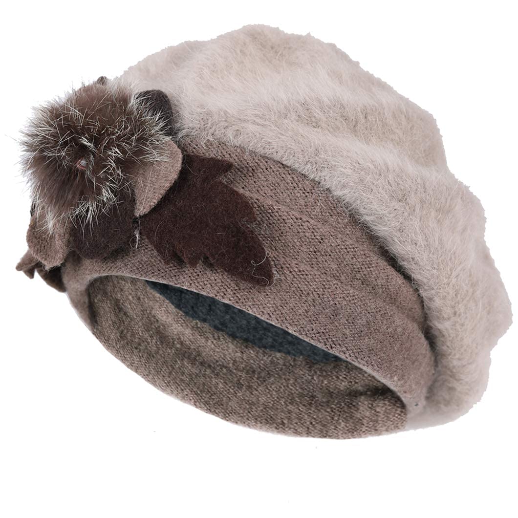 Cappello Invernale Donna Beautiful Bow Winter Wool Lady Women's Dress ...