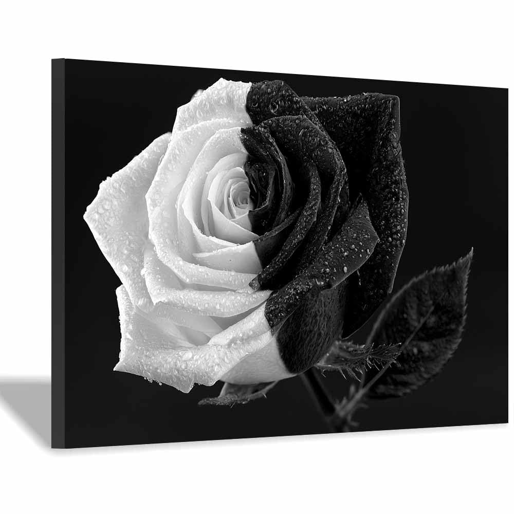 Art rose à deux tons tableau toile encadrée premium - 8