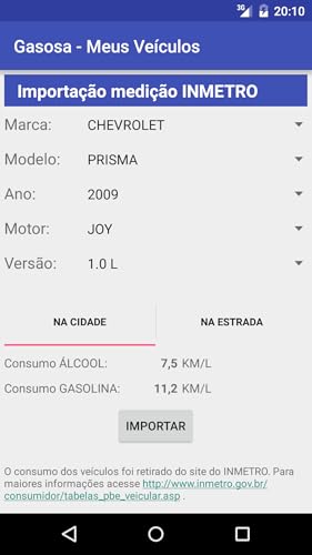 Gasosa - Gasolina ou Álcool?