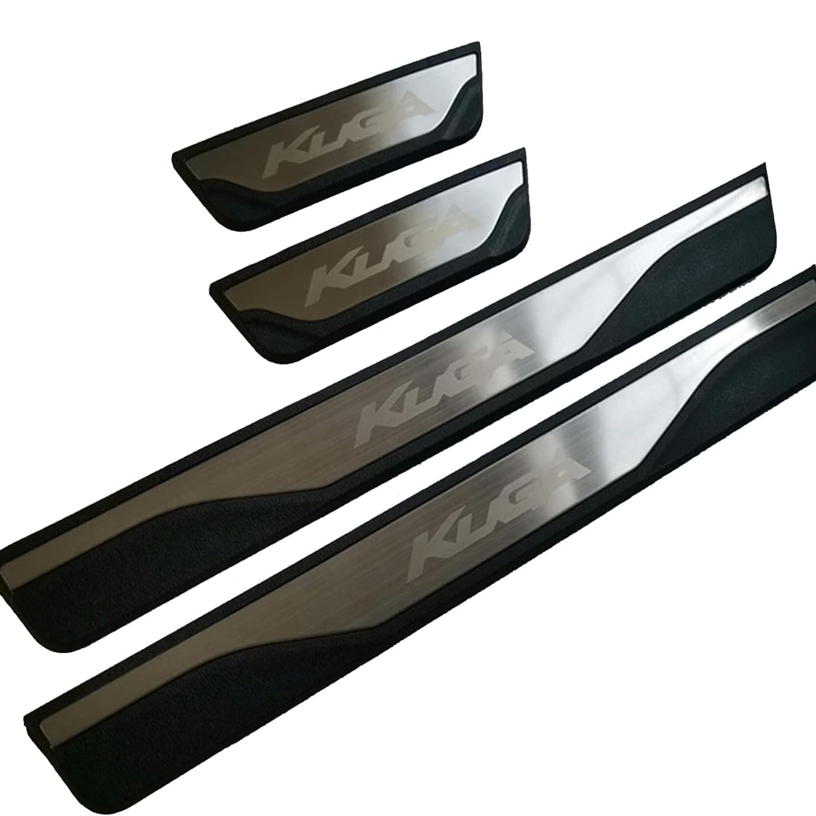 KLHYWEN 4pcs Car Door Sill Protector for Fo-rd Kuga 2013-2019 Car Threshold Scuff Plate Stainless Steel Stickers Styling Accessories,Silver