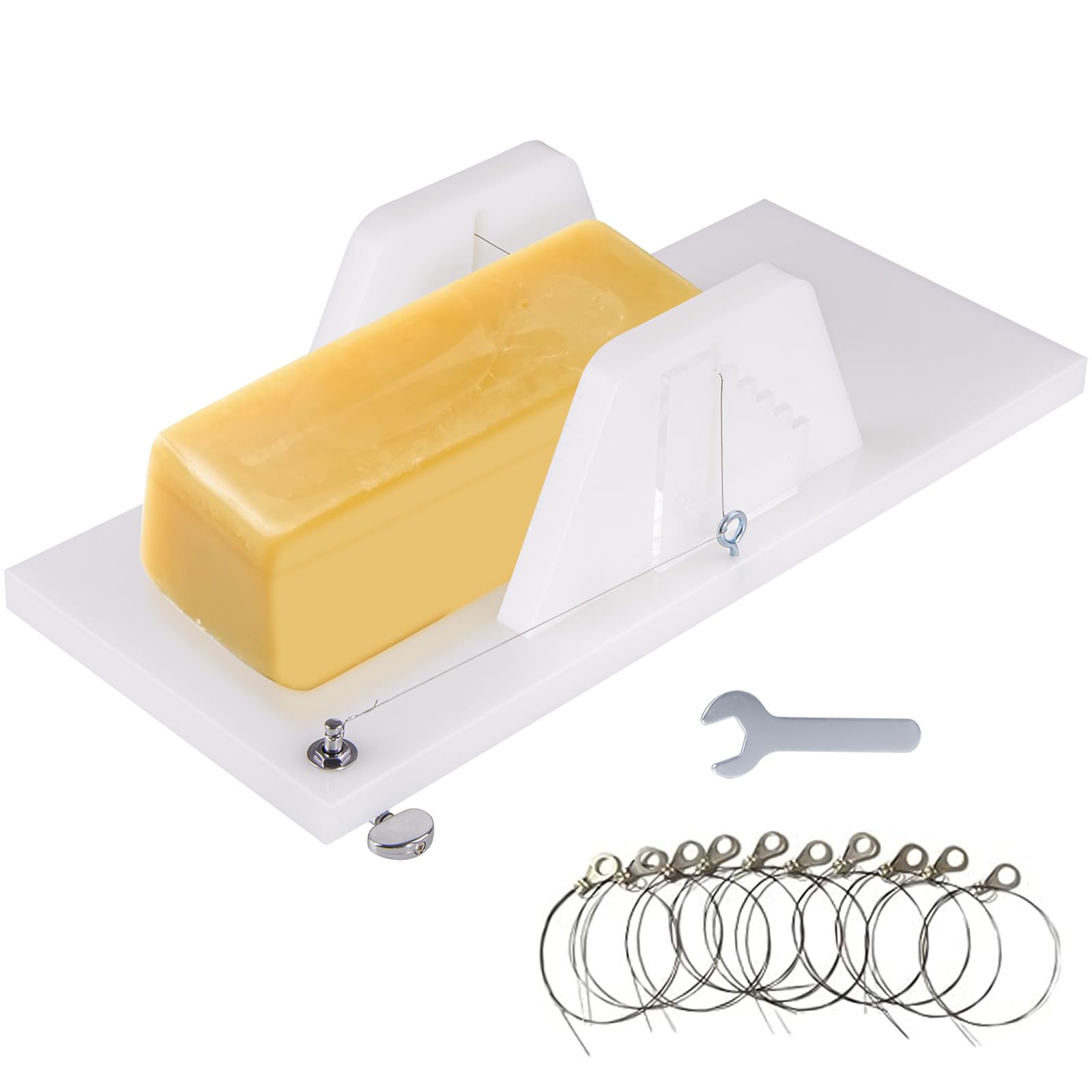 Adjustable Acrylic Soap Cutter, Wire Soap Cutters for Soap Making Loaf Slicer, Handmade Soap Making Candles Trimming Loaf Cutting Tool-image-8