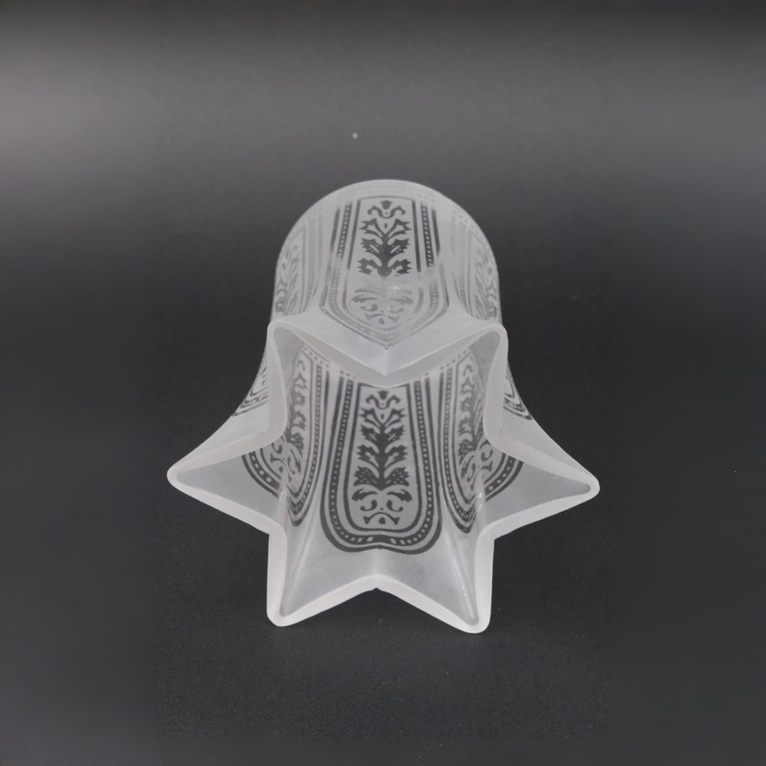 Victorian Etched with Flare Glass Replacement Shade 2 1/4" Fitter Lighting Parts New