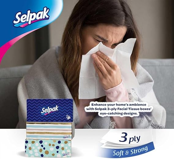 Selpak Maxi Box Wipes 100 pack