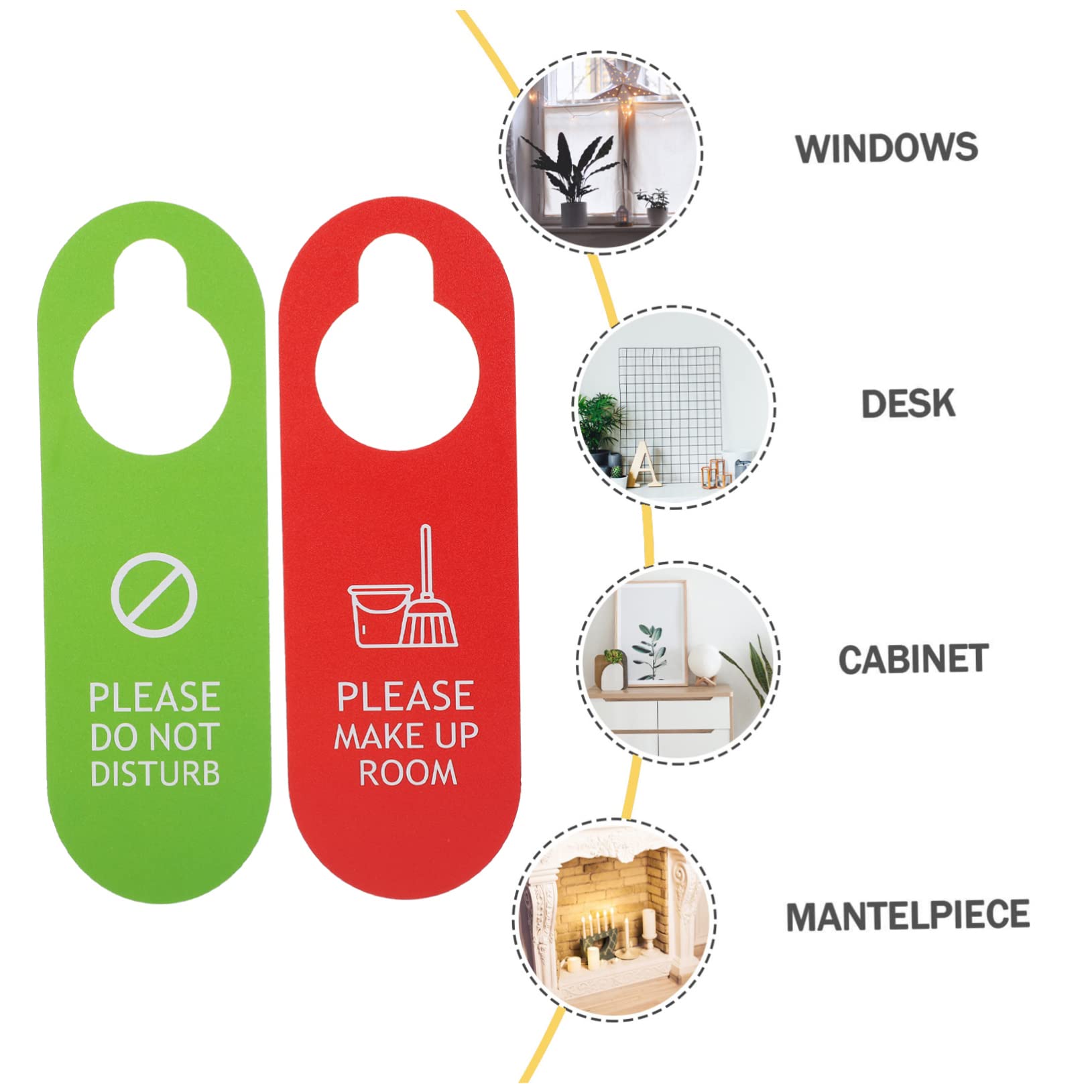 PANNEAUX NE PAS Déranger Panneau De Porte Cuir PU Différentes Quantités