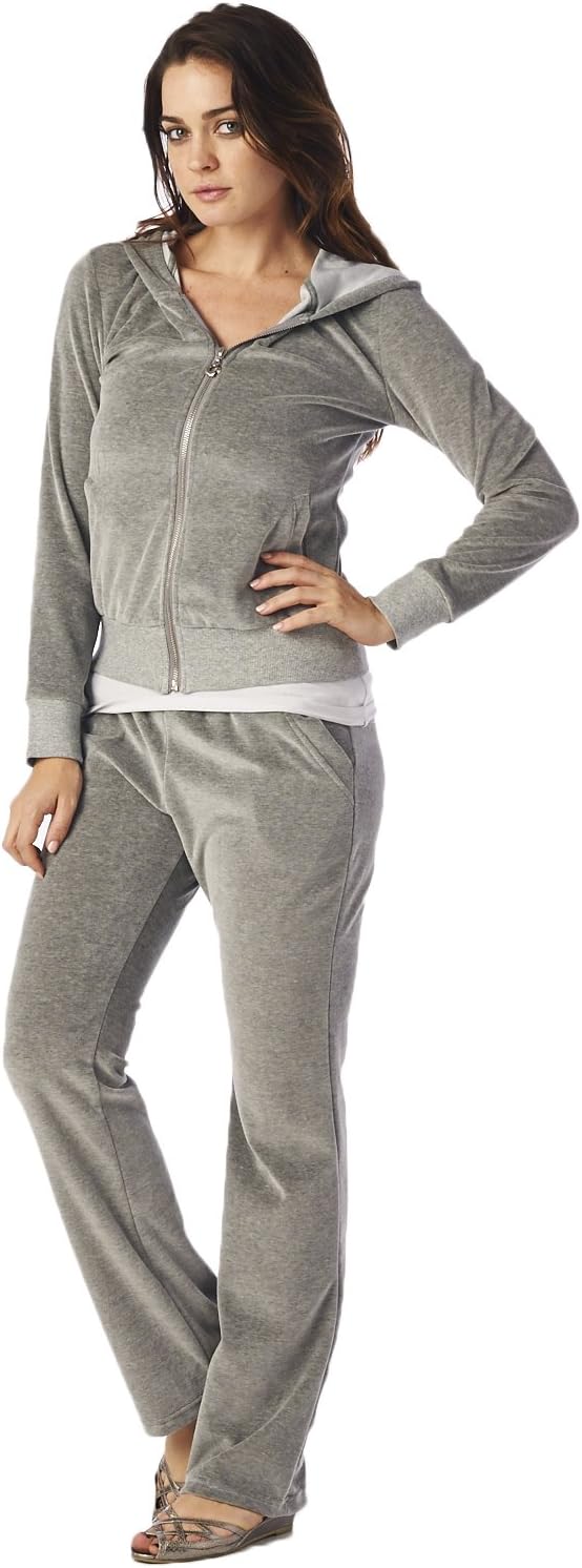 High Style Women's 100% Cotton Velour Hoodie and Pants Tracksuit/Sweatsuit