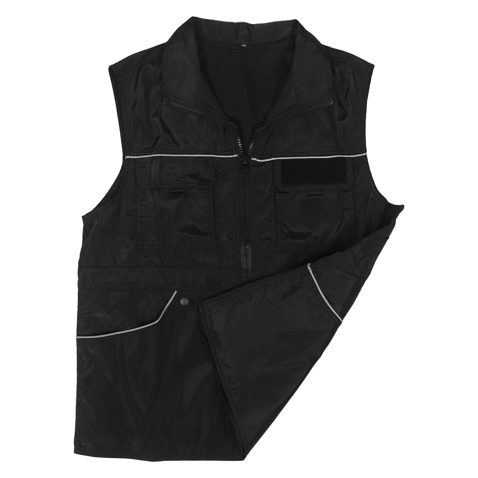 FRCOLOR Chaleco de Adiestramiento de Perros Chaleco Protector para Adiestradores de Perros Multibolsillo de Poliéster, Negro, 2XL, para Sesiones Largas de Entrenamiento