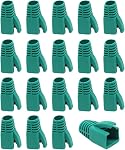 100 PCS noir CAT6A, CAT7, CAT8 Plastique RJ45 Bottes de secours de la souche de câble réseau Ethernet