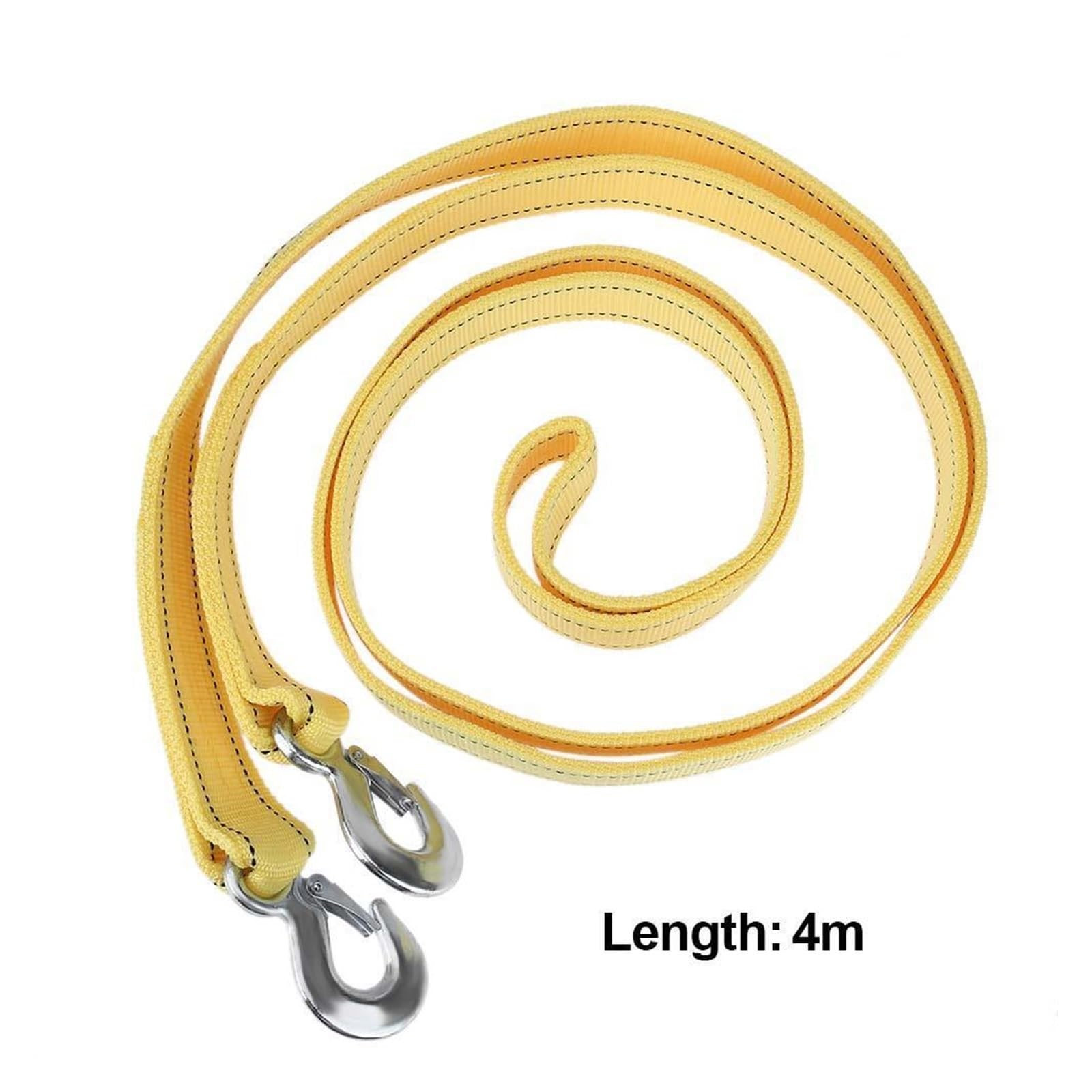 Cuerda de Remolque 4M Heavy Duty 5 Ton Car Tow Cable Towing Pull Rope Correa Ganchos Van Road Recovery para Remolque de recuperación (Color : 4m 5T)