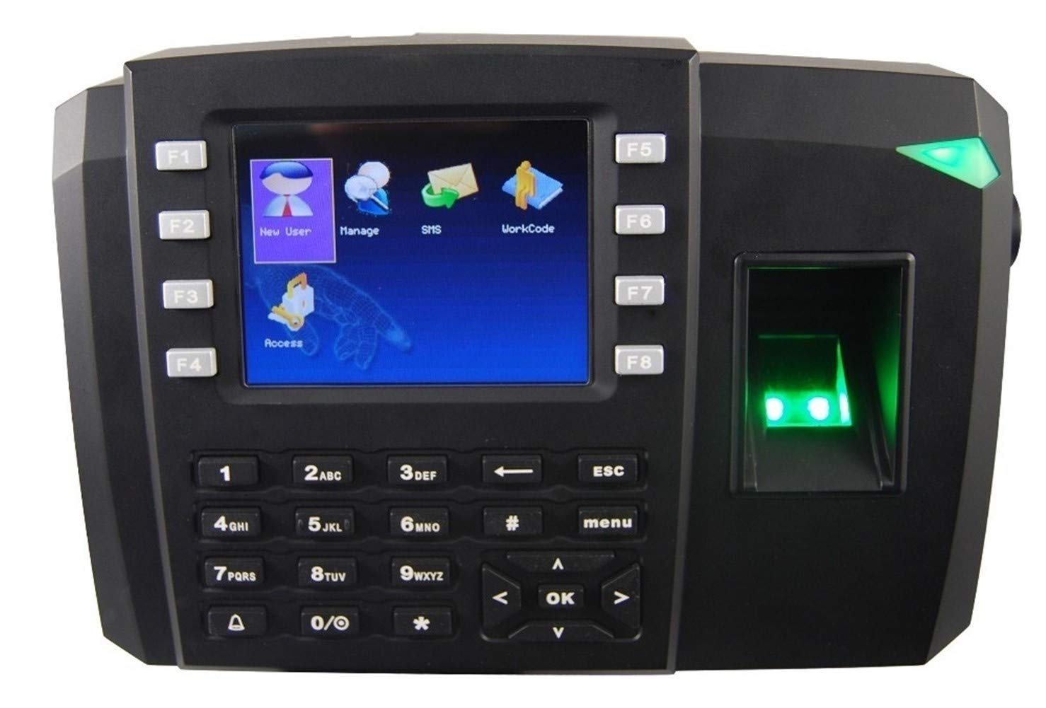 Máquina de Asistencia con Registro de Tiempo Mediante Huellas Dactilares, Sistema de Control de Acceso, identificación con Foto y Wi-Fi