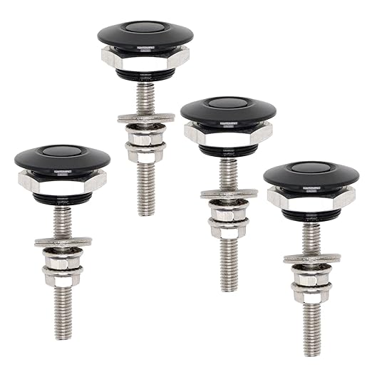 BENLIUDH Universal Hood Pins, Black Locking Hood Pins Kit