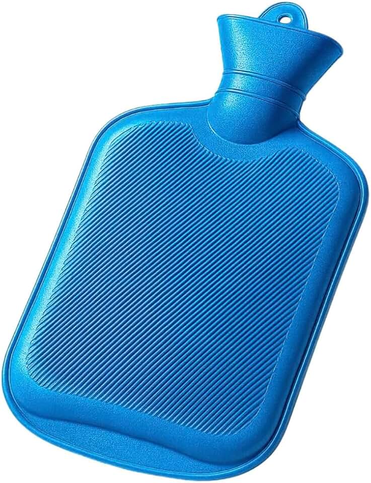 Bolsa Térmica De Água Quente E Fria Para Compressa De Borracha 500ml Pequena Para Alívio De Cólicas Dores E Inflamações Localizadas (Azul)