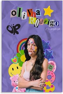 niero Olivia Poster Rodrigo Music Posters Canvas Art Poster And Wall Art Picture Print Modern Family Bedroom Decor Posters 12x18inch(30x45cm)