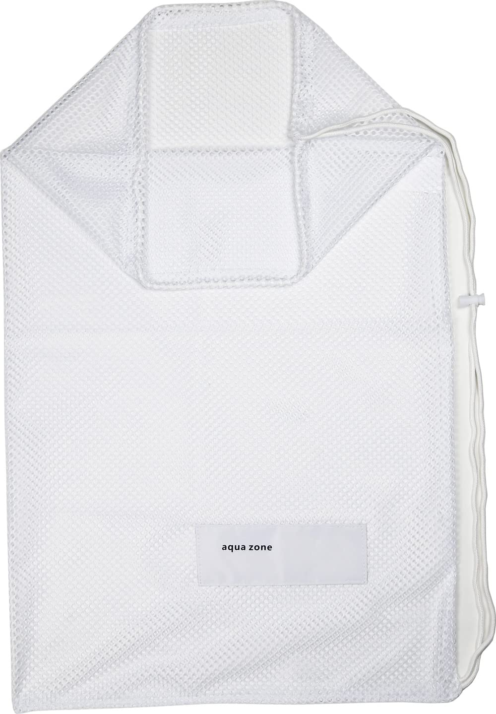 Mesh Bag Drawstring Sports Equipment Bags For Swimming Beach Diving Travel Gym (White-1, 18 * 30)