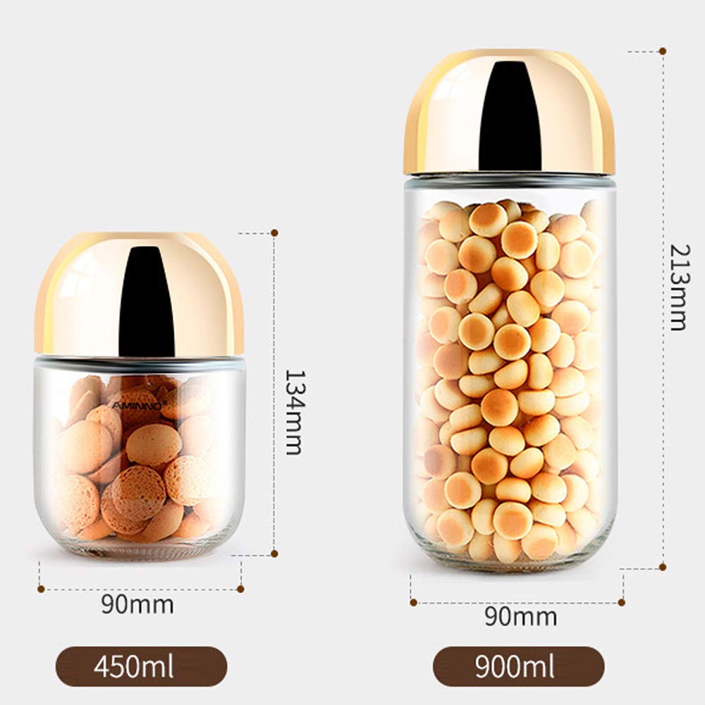 Contenitore Contenitori Alimentari, Contenitori per la Conservazione degli Alimenti, Airtight, per Cucina o Ristorante, Impilabile Contenitori Durevole, 900ML