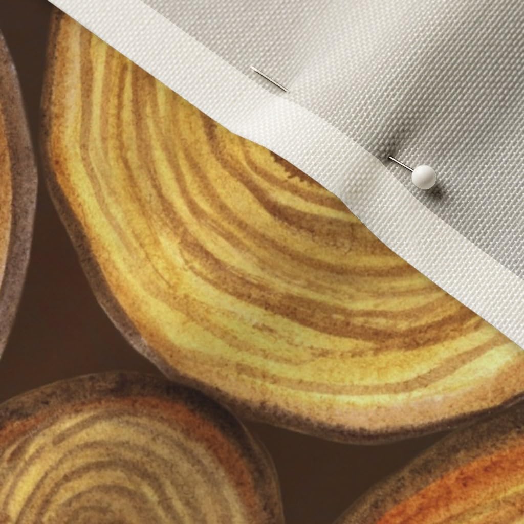 Spoonflower Fabric - Logs Brown Woodland Tree Watercolor Wood Nursery Rustic Wedding Printed on Upholstery Velvet Fabric Fat Quarter - Upholstery Home Decor Bottomweight Apparel