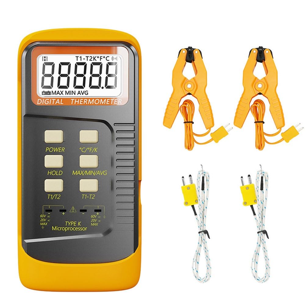 Dual K-line high and Low Temperature Temperature Meter Dual Channel Metal Probe thermocouple Sensor