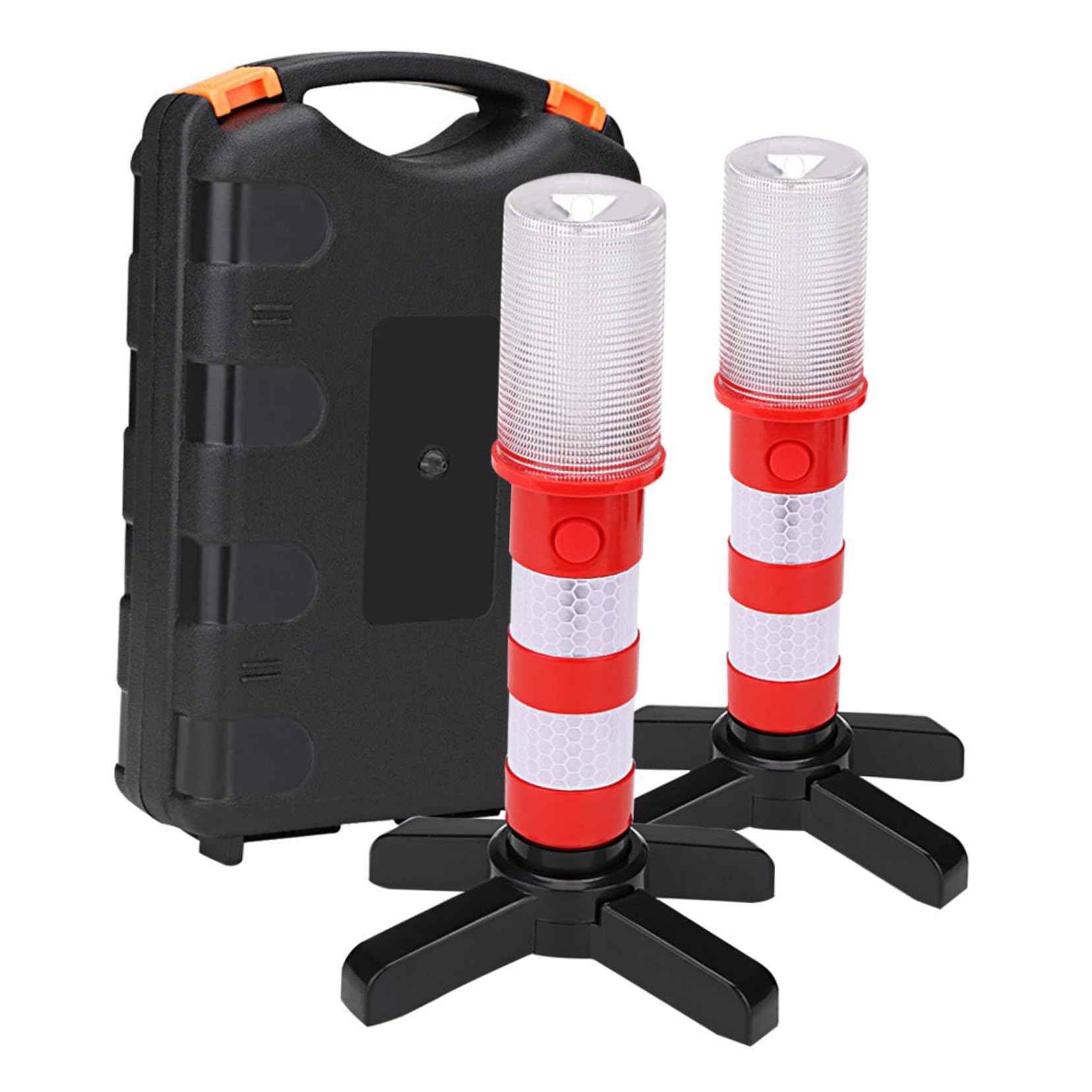 Gatuida Lámpara de Trabajo de Emergencia LED para Coche, Baliza de Seguridad Vial Roja, Base Magnética, Portátil, para Control de Tráfico