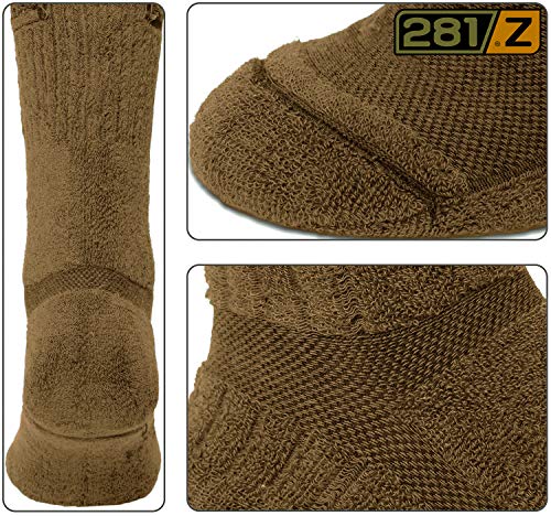 281Z Military Demi Season Breathable Mid Calf Uniform Boot Socks - Army Tactical Trekking Hiking - Outdoor Fishing Hunting4